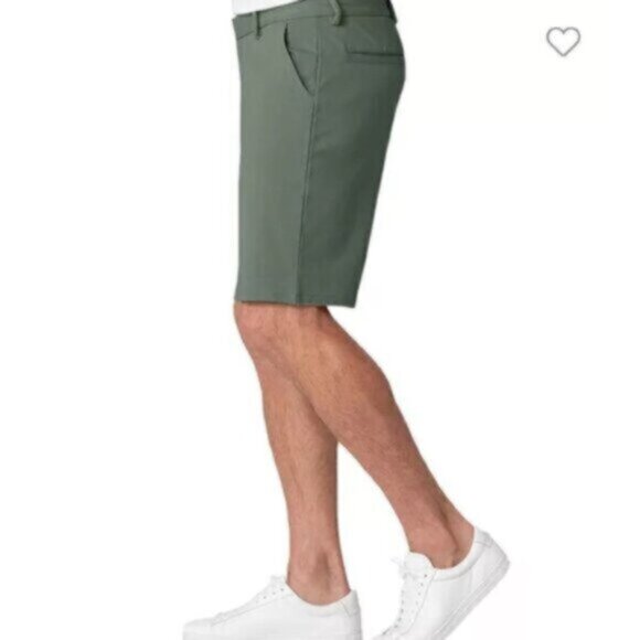 NWT Swet Tailor Men's Olive Green Everyday Chino Short Size 38 - Picture 2 of 7